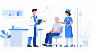 診察・カウンセリングを描いた医療フラットデザインイラスト素材|無料・商用利用可能 | PT's Kin-Free Studio