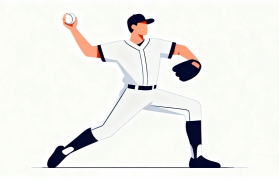 野球のフラットデザイン