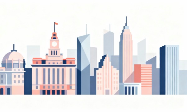 モダンな街の風景