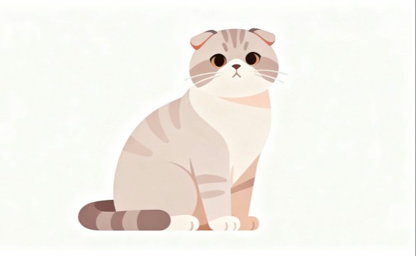 猫のフラットデザイン