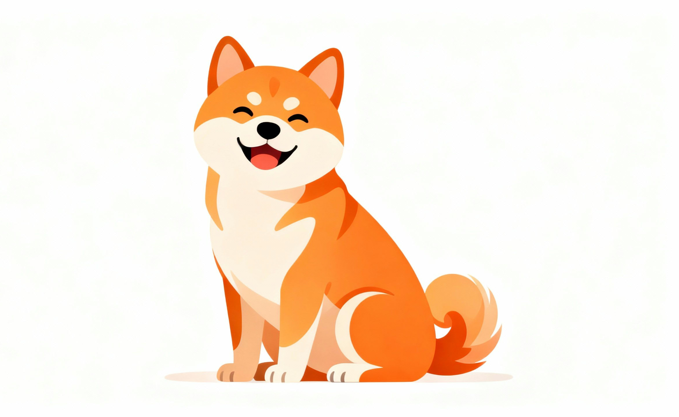 Free flat vector dog images on white background