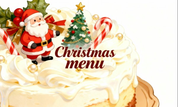 クリスマスメニュー素材