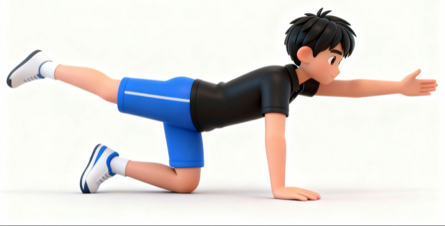 四つ這い運動の自主トレ素材