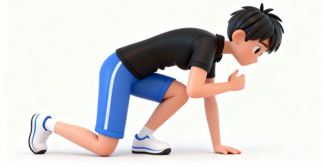 四つ這い動作別法 合間動作 イラスト