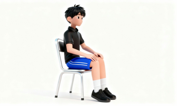 かかと上げ運動のイラスト素材