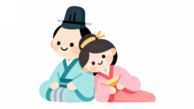 雄雛に寄り添う雌雛