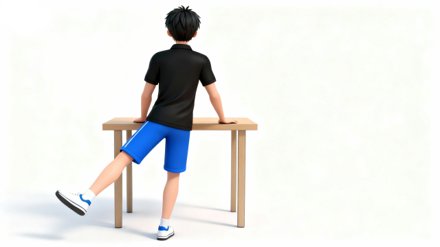 股関節外転運動のイラスト素材