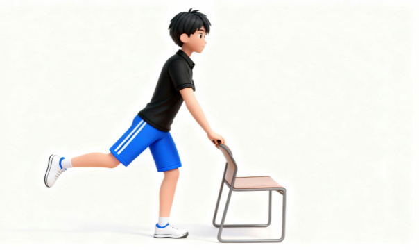 股関節伸展運動のイラスト素材