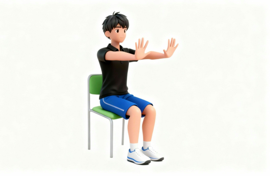 パー 基本動作 イラスト