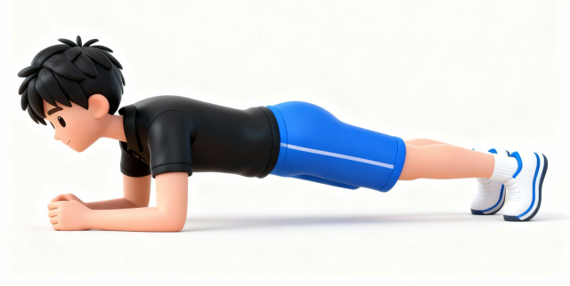 プランクの自主トレ素材