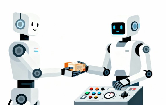 ロボットのフラットデザイン