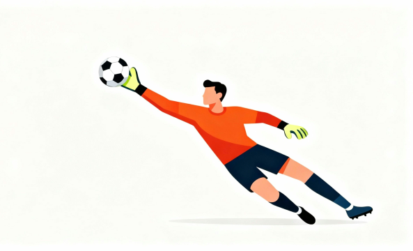 サッカーのフラットデザイン