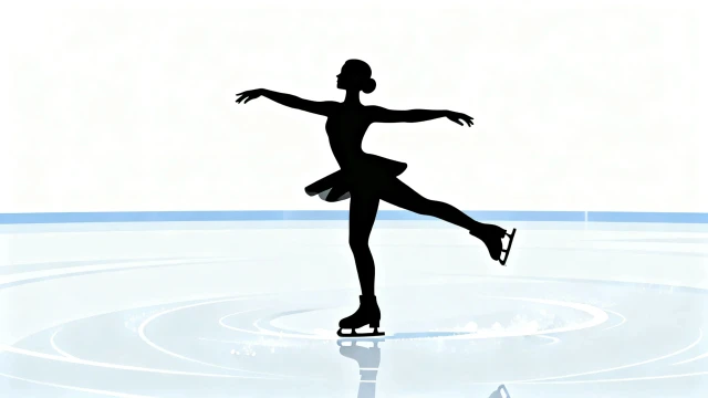 フィギュアスケートの無料イラスト｜モノクロ・シルエット素材