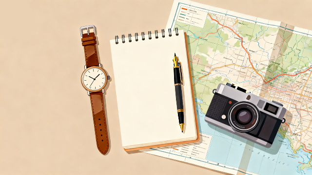 理学療法士監修のデジタルデトックスとしてのスマホなし旅行のアイテムイラスト。