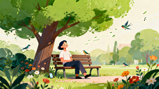 理学療法士監修のデジタルデトックスとしてのスマホなし旅行のイラスト。