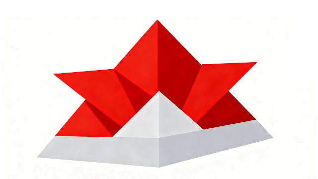 赤い折り紙の兜イラスト｜こどもの日の無料フリー素材・かぶと