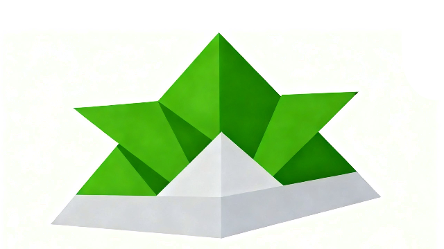 緑の折り紙の兜イラスト｜こどもの日の無料フリー素材・かぶと