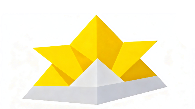 黄色の折り紙の兜イラスト｜こどもの日の無料フリー素材・かぶと