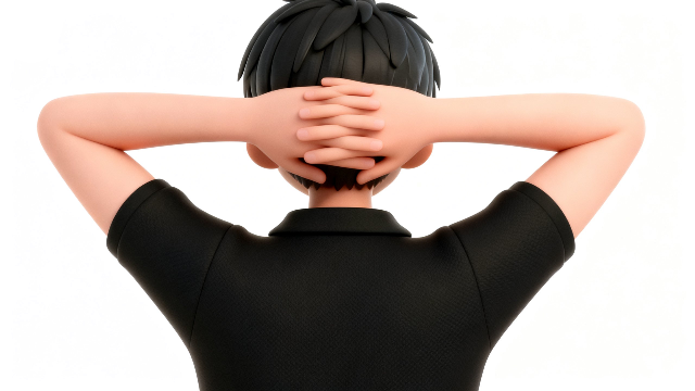 理学療法士監修の胸郭を拡張するストレッチをするイラスト。深呼吸にも最適。