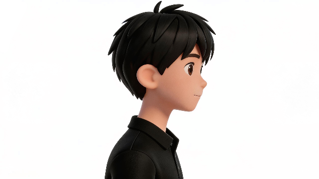 スマホ首、ストレートネックとの比較用の、正しい頭の位置の横顔イラスト。理学療法士が制作したセルフケアに最適な自主トレ素材。商用無料・白背景・フラットデザインの高品質なフリー画像。