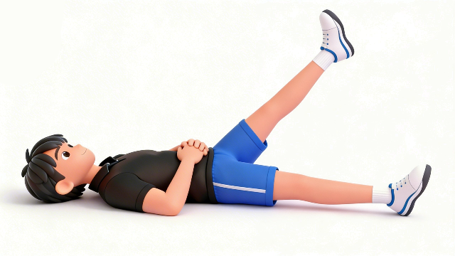 理学療法士監修のSLR、下肢伸展挙上、ドローインなどに使える、白背景の自主トレイラスト素材。STARGLOWのダンスをイメージした理学療法士作成のイラスト。