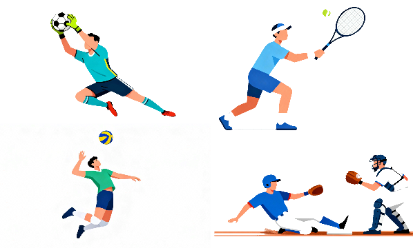 スポーツ　雑学　イラスト