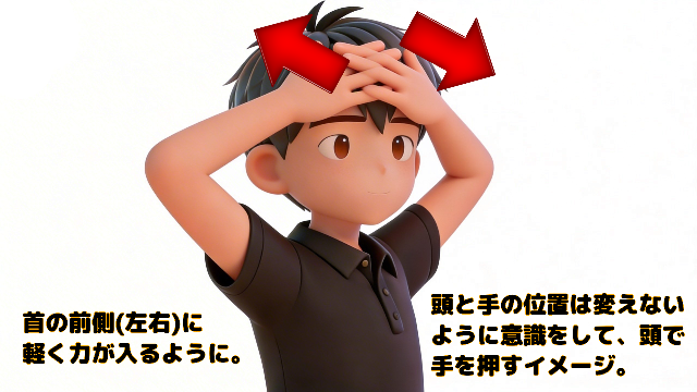 首　抵抗運動　イラスト　前