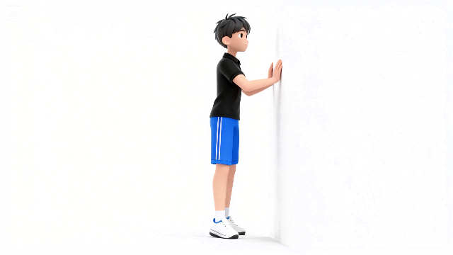 小学生の体幹トレーニング 壁腕立て伏せのイメージ