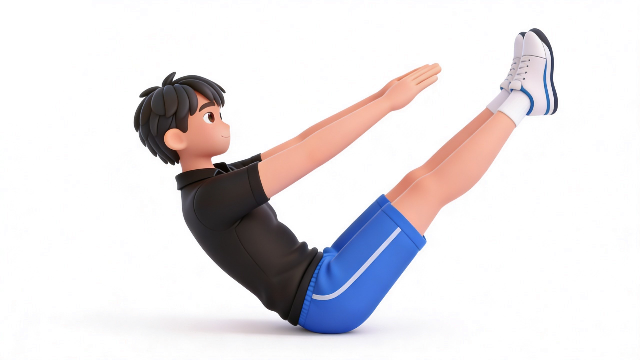 小学生の体幹トレーニング V字腹筋のキープ運動